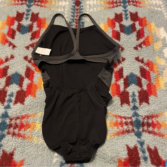 Nike Hydrastrong One Piece Swim Suit Black Women’s Size Medium - Picture 4 of 15